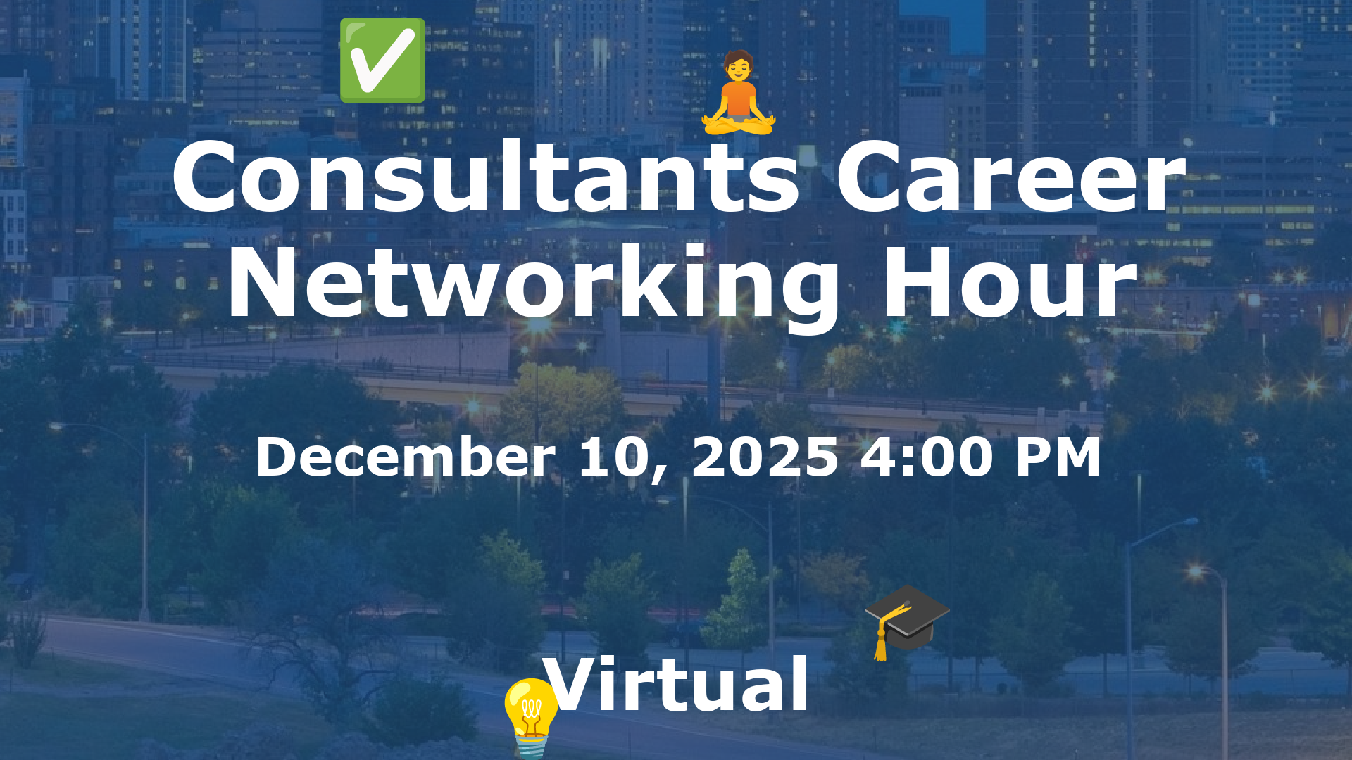 Consultants Career Networking Hour event image